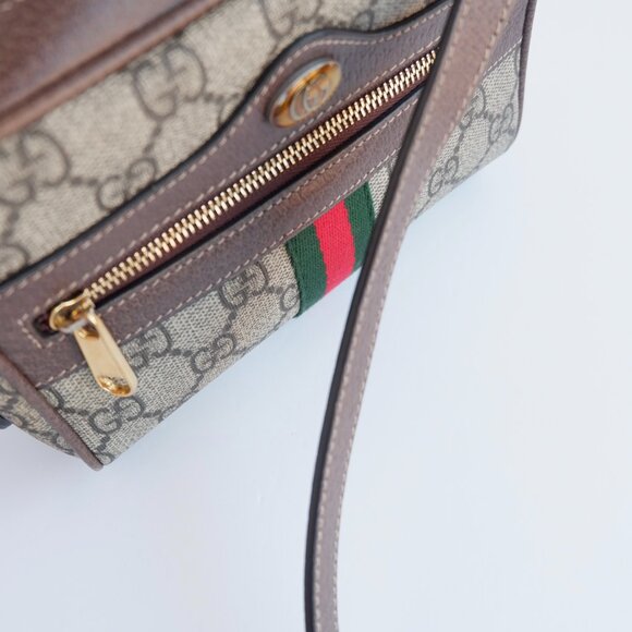 Authentic Preowned Gucci Brown GG Canvas Mini Ophidia Crossbody Bag - Picture 9 of 16